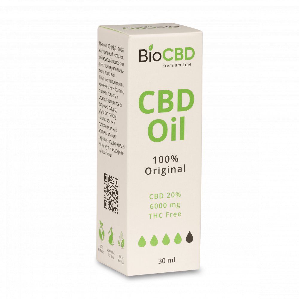 CBD масло "BioCBD" КБД: 6000мг 20%